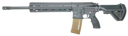 Heckler & Koch MR27 USMC Limited Edition Rifle 81000845, 223 Remington/5.56 Nato, 16.5 in, Black Adjustable Stock, Black Finish, Quad Picatinny Rail