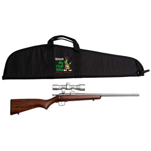 Keystone Sporting Crickett Rifle KSA2238BSC, 22LR, 16.25", Wood Walnut Stock, 1 Rd