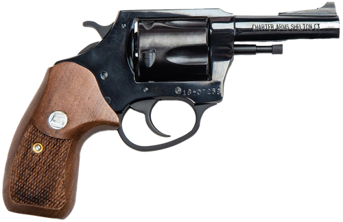 Charter Bulldog Classic Revolver 34431, 44 Special, 3 in, Checkered Walnut Grip, Blue Finish, Fixed Sights, 5 Rd