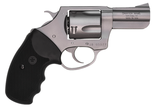 Charter Arms Bulldog Revolver 74420, 44 Special, 2 1/2", Rubber Grip, Stainless Finish, 5 Rd