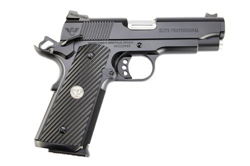 Wilson Combat CA Elite Professional Pistol WPE-A-ASCAALL BLK, 45 ACP, 4.1in, Wood Grips, Armor-Tuff Finish, 8 Rds