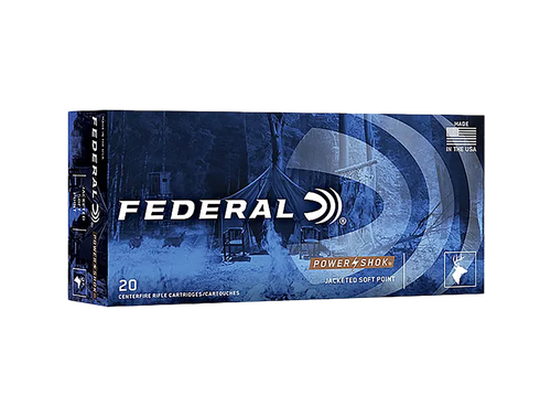 Federal Cartridge Power-Shok Rifle Ammunition 400LA, 300 WSM, Soft Point, 210 GR, 20 Rd/bx