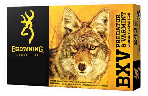 Browning Predator and Varmint Rifle Ammunition B192300221, 22 Hornet, BXV, 35 GR, 3100 fps, 20 Rd/Bx