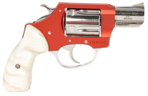 Charter Arms Chiclady Revolver 53826, 38 Special, 2", White Pearlite Grips, Red Finish, 5 Rds
