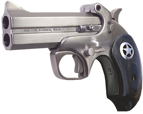 Bond Arms Ranger II Derringer BARII, 410/45 Long Colt, 4.25 in, Black Ash Wood/Star Grip, Stainless Finish, 2 Rd