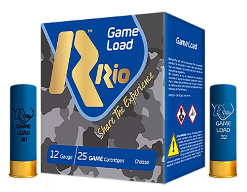 Rio Game Load Shotshells TG3675, 12 Gauge, 2-3/4", 1 1/4 oz, 1250 fps, #7.5 Lead Shot, 25 Rds/box