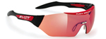 Rudy Project Sport Mask Performance Black Gloss Sunglasses W/ Racing Red Lenses (SN190342)