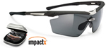 Rudy Project Genetyk Shooting Matte Black Frame Kit w/Impactx Photo Clear, Photo Red and Laser Black Lenses (SP118406S3)