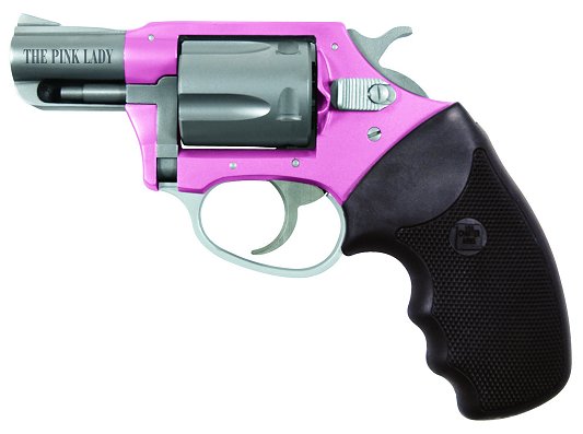 Charter Pink Lady Revolver 53830, 38 Special, 2 in, Black Synthetic Grip, Pink Aluminum Alloy / Stainless Steel Finish, 5 Rd Charter Pink Lady Revolver 53830, 38 Special, 2 in, Black Synthetic Grip, Pink Aluminum Alloy / Stainless Steel Finish, 5 Rd