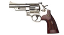 Smith & Wesson 29 Classic Revolver 150255, 44 Rem Mag, 4 in, Checkered Walnut Grip, Nickel Finish, 6 rd