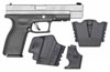 Springfield XD Package XD9666HCSP, 45 ACP, 5 in, Polymer Grip, Bi-tone, Black and Stainless Finish, Extend Thumb Safety, 13 Rd