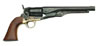 Traditions Model 1860 Army Revolver FR186026, 44 Black Powder, Walnut Grip, Case Colored Frame & Barrel, Single Action