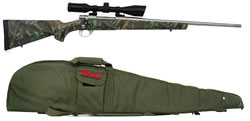 Howa Camo Lightning Rifle Package HWR63717C+, 7 MM Remington Magnum, 24 in, Camo Stock, Stainless Steel Finish