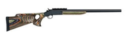 H&R Ultra Heavy Slug Hunter Rifle SB2T98, 12 Gauge, 24 in Rifled BBL, 3 in Chmbr, Lam Thumbhole Stock, Blue Finish