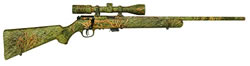 Savage 93XP Bolt Action Rifle 90755, 22 Winchester Magnum, 22", Synthetic Camo Stock, Blue Finish, Accutrigger, w/Scope, 5 Rds