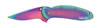 Kershaw Scallion Drop Point Folder Knife w/Plain Edge & Rainbow Finish 1620VIB