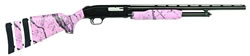 Mossberg Model 500B Super Bantam Pump Shotgun 54147 20 Gauge 22 in 3 in Chmbr Pink Marble Syn Stock Blue Finish Accu Chokes