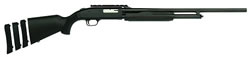 Mossberg 500BS Super Bantam Pump Shotgun 54256, 20 Gauge, 24 in Fully Rifled Barrel, 3 in Chmbr, Black Syn Stock, Blue Finish, Integral Scope Base