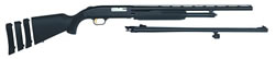 Mossberg 500BC Bantam Pump Shotgun 54250, 20 Gauge, 22 in Vent Rib & 24 in Rifled w/sights, 3 in Chmbr, Black Syn Stock, Blue Finish, Accu-Choke