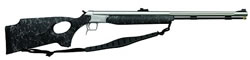 CVA  Accura Blackpowder Rifle PR3104S, 50 CAL Black Powder, Black FiberGrip Thumbhole, Stainless Steel, Break Open Action