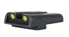 TruGlo Tritium Fiber Optic Sight For Glock 17/17L/19/22/23/24/26/27/33/34/35/38/39, Yellow Rear/Green Front, TG131GT1Y