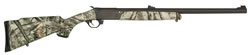 Traditions Tip Up Centerfire Rifle CR10459 45 70 Govt 24 in Break Open Action Single Shot MO Treestand Camo Stock Blue Finish