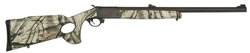 Traditions Tip Up Centerfire Rifle CR20459 45 70 Govt 24 in Break Open Action Single Shot MO Camo Thumbhole Stock Blue Finish