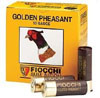 Fiocchi Golden Pheasant 123STGP, 12 Gauge, 3 in, 1 1/4 oz, 1400 fps, #3 Steel Shot , 25 Rd/bx