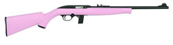 Mossberg 702B Plinkster Rifle 37010, 22 LR, 18 in, Semi-Auto, Pink Syn Stock, Blue Finish, 10 Rds