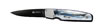 Columbia River Kommer Fulcrum Drop Point Folder Knife w/Blue/Black CPL Scales 7404