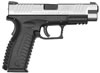 Springfield XDM Factor Pistol XDM9211HCSP, 9mm, 4 1/2 in, Polymer Grip, Bi-tone, Black/Stainless Finish, 19 Rd
