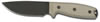 Queen Cutlery 8630 Ontario Black Drop Point Fixed Blade w/Canvas Micarta Handle