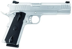 Taurus  Model 1911 Semi Automatic Pistol   119110938, 38 Super, 5 in, Checkered Black Grip, Stainless Steel Finish, 9 Rd