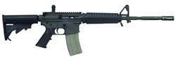 Bushmaster Carbon 15 M4 Flat Top Carbine AZC1516M4FT, 223 Rem, 16", Semi-Auto, 6 Pos Telestock, Black Finish, 30 Rds