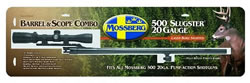 Mossberg 92010 Rifle Bore Barrel w/Cantilever Mount & 3-9X32 Scope, 20 Gauge, 24", 500