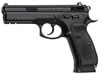 CZ Model 75B Semi Auto Pistol 01152 9 MM 4 72 Rubber Grip Black Finish 10 Rd w Integral 1913 Accessory Rail