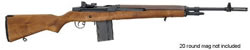 Springfield M1A Super Match Semi-Auto (CA Approved) Rifle SA9102CA, 308 Winchester, 22 in, Walnut Stock, Blue Finish