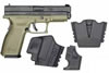 Springfield XD Package XD9612HCSP06, 45 ACP, 4", Checkered Polymer Grip, Olive Drab Finish, 13 Rd