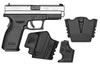 Springfield XD Package XD9613HCSP06, 45 ACP, 4", Checkered Polymer Grip, Stainless Slide/Black Frame, 13 Rd
