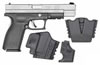 Springfield XD Package XD9623HCSP06, 45 ACP, 5", Checkered Polymer Grip, Stainless Slide/Black Frame, 13 Rd