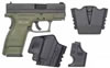 Springfield XD Package XD9811HCSP06, 9mm, 3", Polymer Grip, Olive Drab/Black Finish, 10 Rd, 16 Rd(Grip Extension)