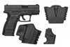 Springfield XD Package XD9802HCSP06 Subcompact, 40 S&W, 3", Checkered Polymer Grip, Black Finish, 9 Rd, 12 Rd(Grip Extension)