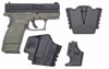 Springfield XD Package XD9812HCSP06 Subcompact, 40 S&W, 3", Checkered Polymer Grip, Olive Drab/Black Finish, 9 Rd, 12 Rd(Grip Extension)