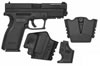 Springfield XD Package XD9702HCSP06, 40 S&W, 4", Checkered Polymer Grip, Black Finish, V10, 12 Rd