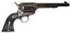 Colt Single Action Army Revolver P1870, 45 Long Colt, 7 1/2 in, Black Holster Grip, Case Hard Blue Finish, 6 Rd
