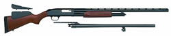 Mossberg 500 Combo Shotgun 54243, 12 Gauge, 28 in VR and 24 in rifled Ported, 3" Chmbr, Dual Comb Wood, Accu Choke, Scope