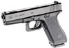 Glock Model 17 Standard Pistol w/Compensator PI1759401, 9 MM, 4.49 in, Polymer Grip, Black Finish, Steel Fixed Sights, 10 Rd