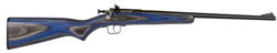 Crickett Single Shot Bolt Action Rifle 222, 22 LR, 16 1/8", Blue Lam w/Pistol Grip Stock, Blue Finish