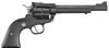 Ruger Single Six NR6FL Revolver 10646, 22 LR / 22 WMR, 6 1/2 in, Check Black Rubber Grip, Blue Finish, 6 Rd, Fixed Sights