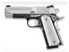 Sig Model 1911 Platinum Elite Carry Semi Auto Pistol 19GS0038, 45 ACP, 4 1/4 in, Aluminum Grip, Stainless Finish, Novak Night Sights, 7 Rd